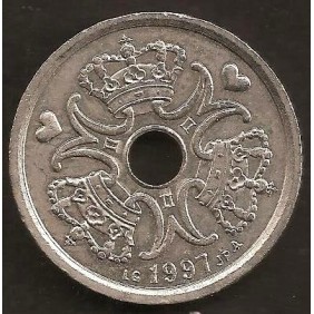 DENMARK 1 Krone 1997