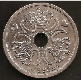 DENMARK 1 Krone 1993