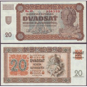 SLOVAKIA 20 Korun 1942...