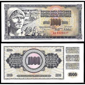 YUGOSLAVIA 1000 Dinara 1978