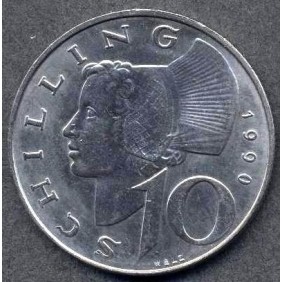 AUSTRIA 10 Schilling 1990