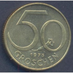 AUSTRIA 50 Groschen 1973 Proof