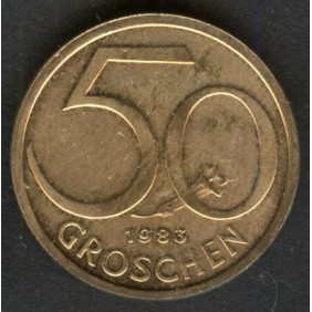 AUSTRIA 50 Groschen 1983 Proof