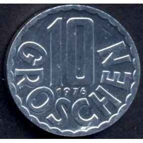 AUSTRIA 10 Groschen 1976 Proof