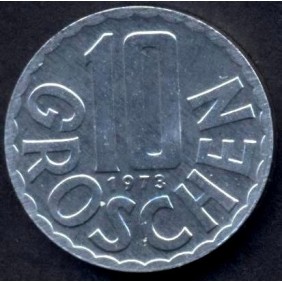 AUSTRIA 10 Groschen 1973 Proof