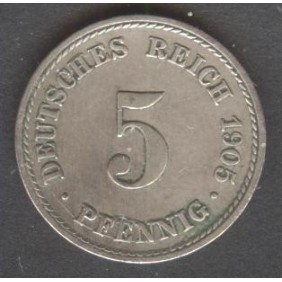 GERMANY EMPIRE 5 Pfennig...