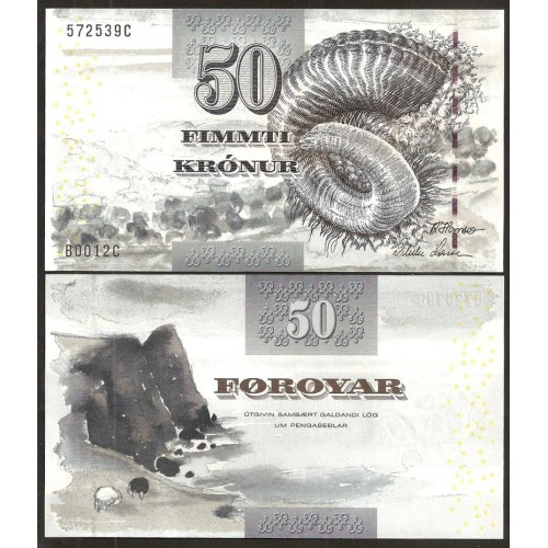 FAEROE ISLANDS 50 Kronur 2001