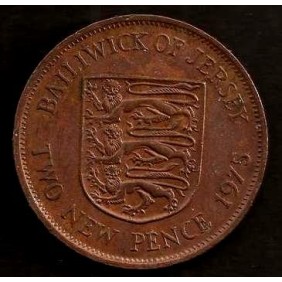 JERSEY 2 New Pence 1975