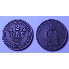 SWEDEN 2 Ore 1895