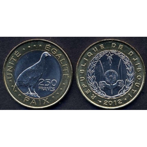 DJIBOUTI 250 Francs 2012...