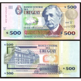 URUGUAY 500 Pesos 2009