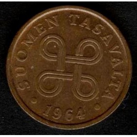 FINLAND 5 Pennia 1964