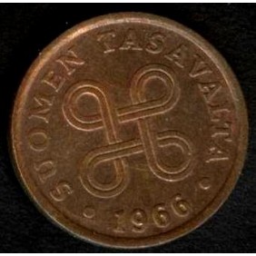FINLAND 5 Pennia 1966