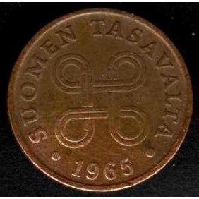 FINLAND 1 Penni 1965