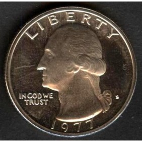 USA Washington Quarter 1977...