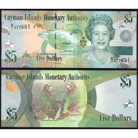 CAYMAN ISLANDS 5 Dollars 2010