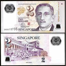 SINGAPORE 2 Dollars 2006...