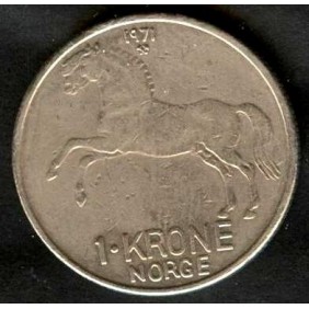NORWAY 1 Krone 1971