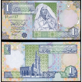 LIBYA 1 Dinar 2002