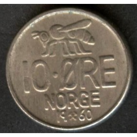 NORWAY 10 Ore 1961