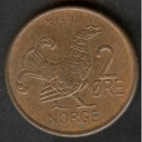 NORWAY 2 Ore 1971