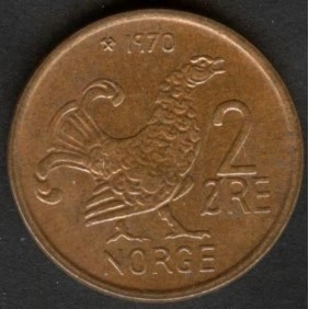NORWAY 2 Ore 1970