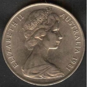 AUSTRALIA 10 Cents 1981