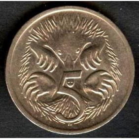 AUSTRALIA 5 Cents 1972