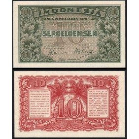 INDONESIA 10 Sen 1947