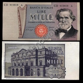 1000 Lire Verdi 1979 FDS