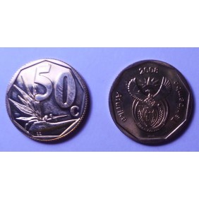 SOUTH AFRICA 50 Cents 2008