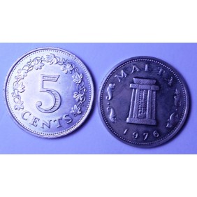 MALTA 5 Cents 1976 Proof