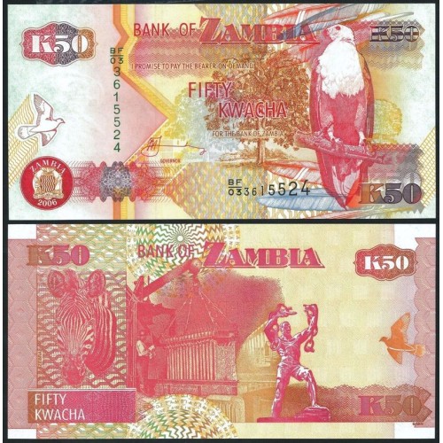 ZAMBIA 50 Kwacha 2006