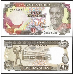 ZAMBIA 5 Kwacha 1989