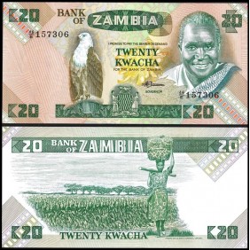 ZAMBIA 20 Kwacha 1980