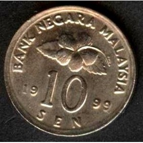 MALAYSIA 10 Sen 1999