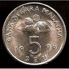 MALAYSIA 5 Sen 1996
