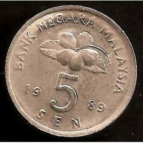 MALAYSIA 5 Sen 1989
