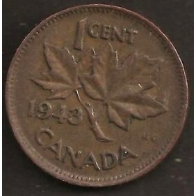 CANADA 1 Cent 1943