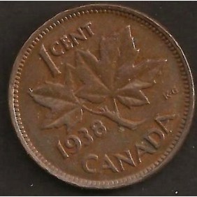 CANADA 1 Cent 1938