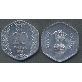 INDIA 20 Paise 1987 C