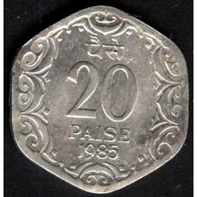 INDIA 20 Paise 1985 C