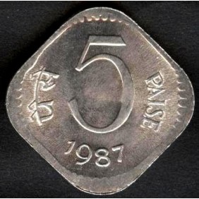 INDIA 5 Paise 1987 C