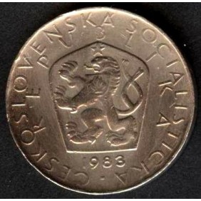 CZECHOSLOVAKIA 5 Korun 1983