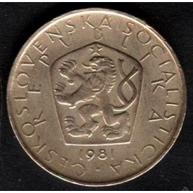 CZECHOSLOVAKIA 5 Korun 1981