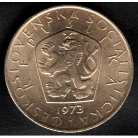 CZECHOSLOVAKIA 5 Korun 1973