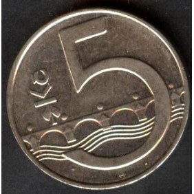 CZECH REPUBLIC 5 Korun 1995