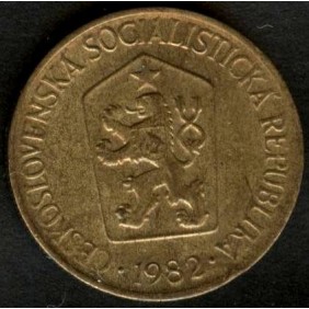 CZECHOSLOVAKIA 1 Koruna 1982