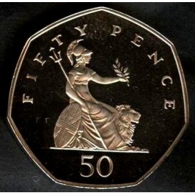 GREAT BRITAIN 50 Pence 2007...