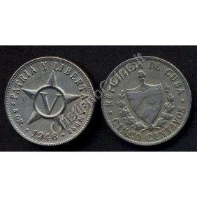 CUBA 5 Centavos 1946